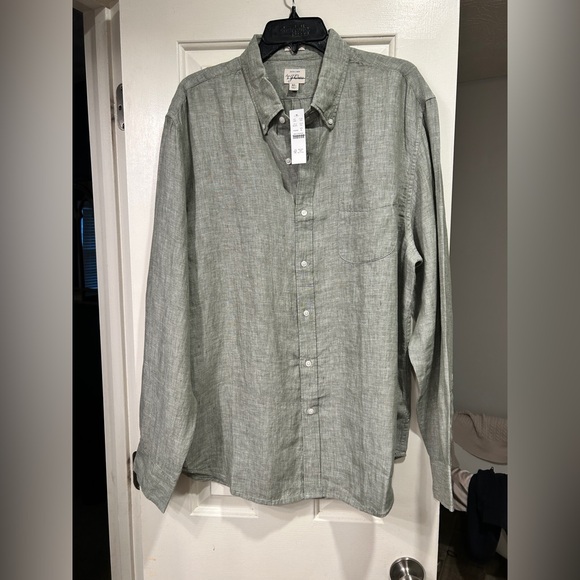 NWT / J.Crew Baird McNutt Irish linen shirt XL - Picture 2 of 9